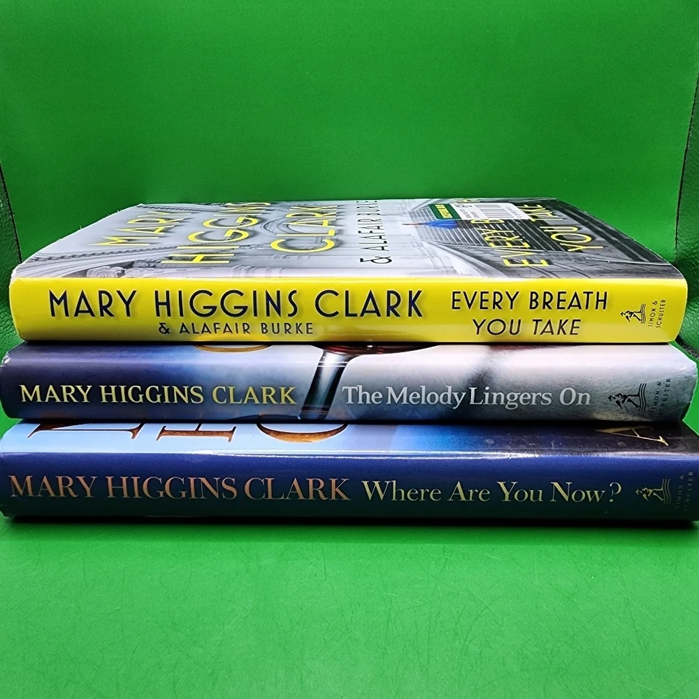 3 Mary Higgins Clark Lot Every Breath You Take Where Are You Now Hardcover Books - Picture 3 of 3